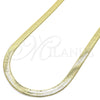 Oro Laminado Basic Necklace, Gold Filled Style Herringbone Design, Polished, Golden Finish, 04.213.0143.20 (06 MM Thickness, 20 Inches Length)
