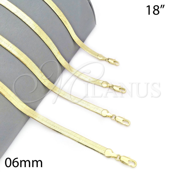 Gold Filled Ring — Basic Necklace Herringbone Design Polished 04. 06 MM — main product view — SKU 124353 | Oro Laminado anillo — básico Necklace Herringbone diseño pulido 04. 06 MM — SKU 124353