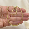 Oro Laminado Basic Necklace, Gold Filled Style Rope Design, Polished, Golden Finish, 04.213.0136.30 (02 MM Thickness, 30 Inches Length)