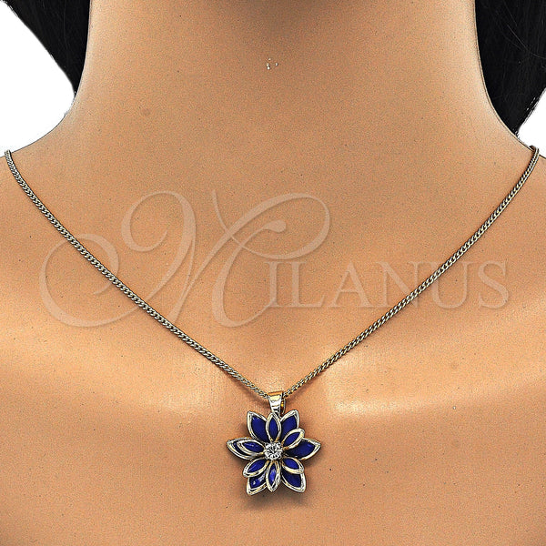 Gold Filled Ring — Earring and Pendant Adult Set Flower Design with — alternate product view — SKU 124501 | Oro Laminado anillo — Earring and Pendant Adult Set flor diseño with — SKU 124501