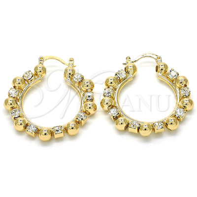 Argollas de Oro Laminado 02.122.0099.30 por Mayoreo, vista principal del producto