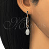 Oro Laminado Small Hoop, Gold Filled Style Guadalupe Design, Polished, Tricolor, 02.63.2631.1.25