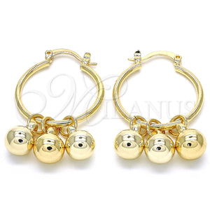 Gold Filled Hoop Earrings — Small Hoop Polished 02.63. — main product view — SKU 124580 | Oro Laminado aretes de aro — Small Hoop pulido 02.63. — SKU 124580