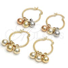 Oro Laminado Small Hoop, Gold Filled Style Polished, Golden Finish, 02.63.2632.25