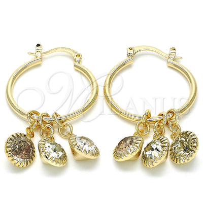 Dorado Oro Laminado Aretes, vista principal del producto por Mayoreo, vista principal del producto
