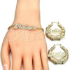Oro Laminado Necklace, Bracelet and Earring, Gold Filled Style Polished, Golden Finish, 06.63.0237