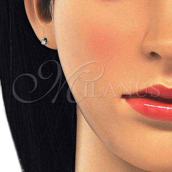 Gold Filled Ring — Stud Earring with White Cubic Zirconia Polished 02.63. — main product view — SKU 124617 | Oro Laminado anillo — Stud Earring with blanco Cubic Zirconia pulido 02.63. — SKU 124617