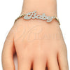 Oro Laminado Fancy Bracelet, Gold Filled Style Nameplate Design, Polished, Golden Finish, 03.63.1976.08 (04 MM for wholesale, additional product view 3