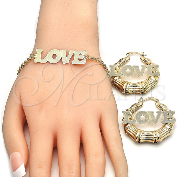 Gold Filled Ring — Necklace Bracelet and Earring Love Design Polished 06.63. — alternate product view — SKU 124651 | Oro Laminado anillo — Necklace Bracelet and Earring Love diseño pulido 06.63. — SKU 124651