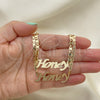 Oro Laminado Necklace and Bracelet, Gold Filled Style Polished, Golden Finish, 06.63.0244