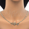 Oro Laminado Necklace and Bracelet, Gold Filled Style Polished, Golden Finish, 06.63.0245