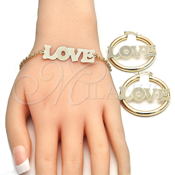 Gold Filled Ring — Necklace Bracelet and Earring Love Design Polished 06.63. — main product view — SKU 124655 | Oro Laminado anillo — Necklace Bracelet and Earring Love diseño pulido 06.63. — SKU 124655