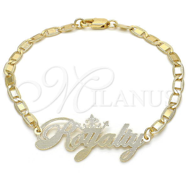Gold Filled Bracelet — Fancy Bracelet Nameplate Design Polished 03.63. 04 MM — main product view — SKU 124664 | Oro Laminado brazalete — elegante Bracelet Nameplate diseño pulido 03.63. 04 MM — SKU 124664