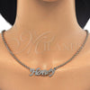 Oro Laminado Pendant Necklace, Gold Filled Style Nameplate Design, Polished, Golden Finish, 04.63.1385.18 (03 MM Thickness, 18 Inches Length)