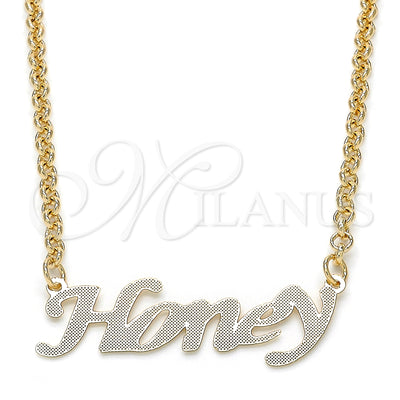 Gold Filled Gold-Filled Nameplate Necklace 04.63.1385.18 for wholesale, main product view