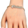 Dorado Oro Laminado Pulsera, vista 3 de la galería del producto por Mayoreo, vista adicional 3 del producto