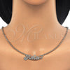 Oro Laminado Pendant Necklace, Gold Filled Style Nameplate Design, Polished, Golden Finish, 04.63.1387.18 (03 MM Thickness, 18 Inches Length)