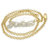 Oro Laminado Pendant Necklace, Gold Filled Style Nameplate Design, Polished, Golden Finish, 04.63.1387.18 (03 MM Thickness, 18 Inches Length)