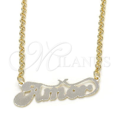 Gold Filled Gold-Filled Nameplate Necklace 04.63.1387.18 for wholesale, main product view
