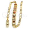 Dorado Oro Laminado Pulsera, vista 5 de la galería del producto por Mayoreo, vista adicional 5 del producto