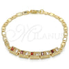 Dorado Oro Laminado Pulsera, vista principal del producto por Mayoreo, vista principal del producto