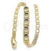 Dorado Oro Laminado Pulsera, vista 5 de la galería del producto por Mayoreo, vista adicional 5 del producto