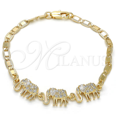 Gold Filled Gold-Filled Elephant Bracelet 03.63.1990.08 for wholesale, main product view