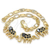 Dorado Oro Laminado Pulsera, vista 6 de la galería del producto por Mayoreo, vista adicional 6 del producto
