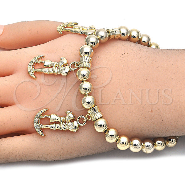 Gold Filled Bracelet — Adjustable Bolo Bracelet Polished 03.63. 08 MM Thickness — alternate product view — SKU 124781 | Oro Laminado brazalete — Adjustable Bolo Bracelet pulido 03.63. 08 MM Thickness — SKU 124781