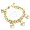 Oro Laminado Adjustable Bolo Bracelet, Gold Filled Style Polished, Golden Finish, 03.63.2010.08 (08 MM Thickness, 8 Inches Length)