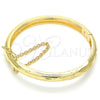 Oro Laminado Individual Bangle, Gold Filled Style Diamond Cutting Finish, Golden Finish, 07.168.0018.04 (06 MM Thickness, Size 4 (2.25 Diameter))