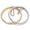 Oro Laminado Individual Bangle, Gold Filled Style Diamond Cutting Finish, Golden Finish, 07.168.0018.04 (06 MM Thickness, Size 4 (2.25 Diameter))