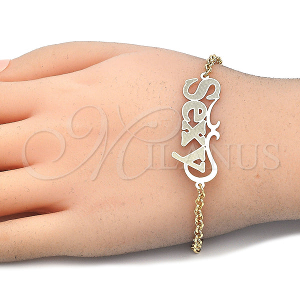 Gold Filled Bracelet — Fancy Bracelet Polished 03.63. 03 MM Thickness 8 — alternate product view — SKU 124797 | Oro Laminado brazalete — elegante Bracelet pulido 03.63. 03 MM Thickness 8 — SKU 124797