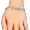 Oro Laminado Fancy Bracelet, Gold Filled Style Polished, Golden Finish, 03.63.2020.08 (03 MM Thickness, 8 Inches Length)