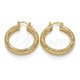 Oro Laminado Medium Hoop, Gold Filled Style Matte Finish, Golden Finish, 02.170.0232.30