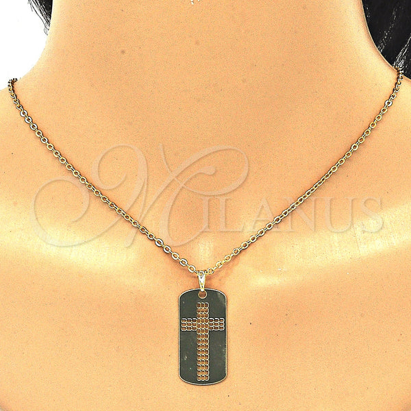 Gold Filled Pendant — Religious Pendant Cross Design Polished 05.09. — alternate product view — SKU 124823 | Oro Laminado dije — Religious Pendant cruz diseño pulido 05.09. — SKU 124823