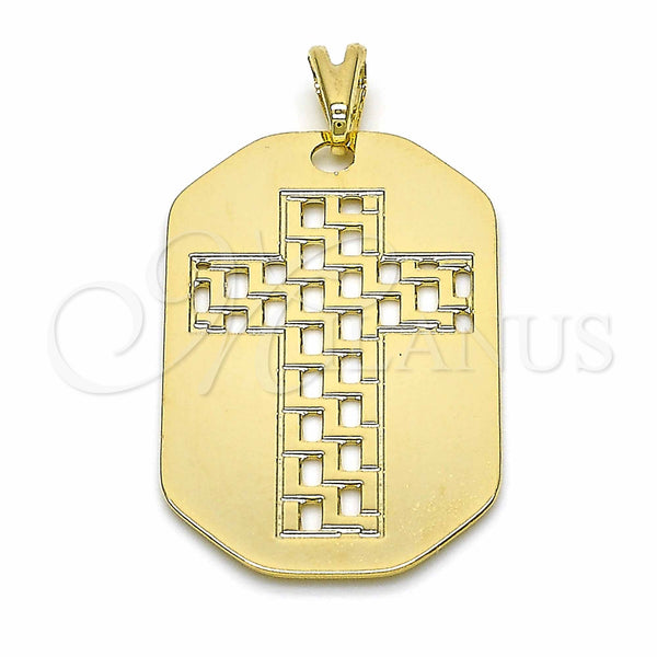 Gold Filled Pendant — Religious Pendant Cross Design Polished 05.09. — main product view — SKU 124824 | Oro Laminado dije — Religious Pendant cruz diseño pulido 05.09. — SKU 124824