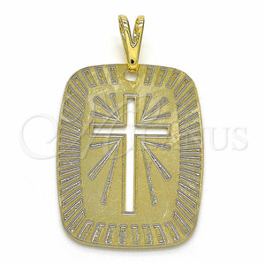 Gold Filled Pendant — Religious Pendant Cross Design Polished 05.09. — main product view — SKU 124825 | Oro Laminado dije — Religious Pendant cruz diseño pulido 05.09. — SKU 124825