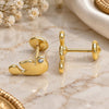Oro Laminado Stud Earring, Gold Filled Style Bird Design, Polished, Golden Finish, 02.09.0161