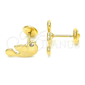 Gold Filled Ring — Stud Earring Bird Design Polished 02.09. — main product view — SKU 124828 | Oro Laminado anillo — Stud Earring Bird diseño pulido 02.09. — SKU 124828