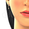 Oro Laminado Stud Earring, Gold Filled Style Star Design, Polished, Golden Finish, 02.09.0164