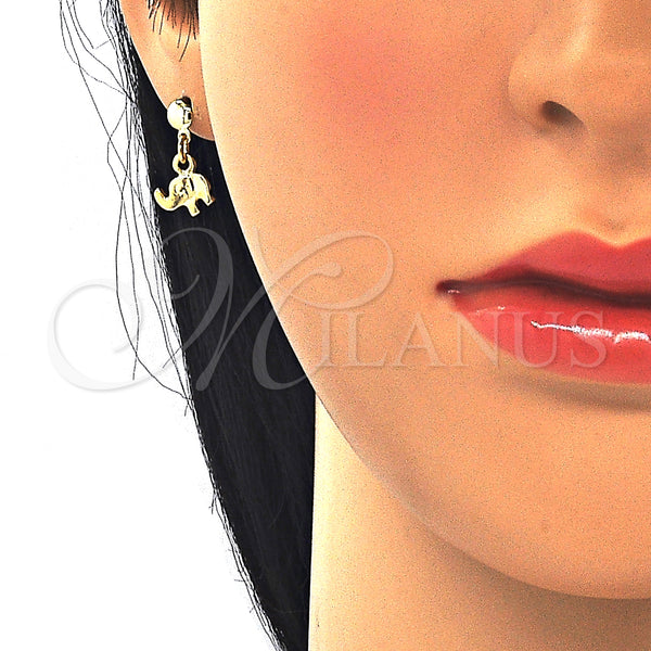 Gold Filled Ring — Stud Earring Elephant Design Polished 02.09. — alternate product view — SKU 124834 | Oro Laminado anillo — Stud Earring Elephant diseño pulido 02.09. — SKU 124834