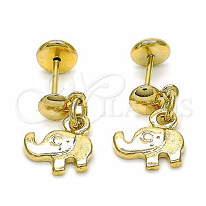 Gold Filled Ring — Stud Earring Elephant Design Polished 02.09. — main product view — SKU 124834 | Oro Laminado anillo — Stud Earring Elephant diseño pulido 02.09. — SKU 124834