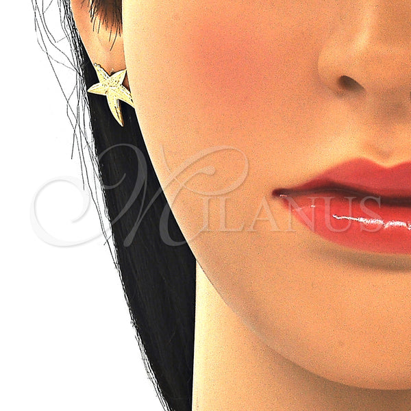 Gold Filled Ring — Stud Earring Star Design Polished 02.09. — alternate product view — SKU 124836 | Oro Laminado anillo — Stud Earring estrella diseño pulido 02.09. — SKU 124836