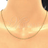 Oro Laminado Basic Necklace, Gold Filled Style Singapore Design, Polished, Golden Finish, 04.09.0169.18 (18 Inches Length)