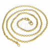 Oro Laminado Basic Necklace, Gold Filled Style Rolo Design, Polished, Golden Finish, 04.09.0170.1.16 (16 Inches Length)