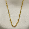 Oro Laminado Basic Necklace, Gold Filled Style Rolo Design, Polished, Golden Finish, 04.09.0170.16 (16 Inches Length)