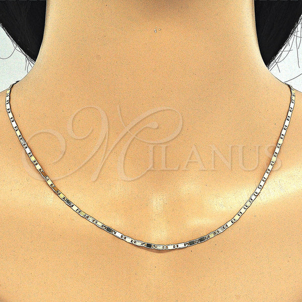 Oro Laminado Basic Necklace, Gold Filled Style Polished, Golden Finish, 04.213.0031.24 (02 MM Thickness, 24 Inches Length)