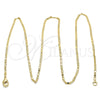 Oro Laminado Basic Necklace, Gold Filled Style Polished, Golden Finish, 04.213.0158.24 (02 MM Thickness, 24 Inches Length)