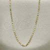 Oro Laminado Basic Necklace, Gold Filled Style Polished, Golden Finish, 04.213.0158.24 (02 MM Thickness, 24 Inches Length)
